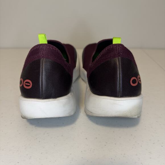 OOFOS Women's Size 11 Oomg Eezee Low Comfort Recovery Shoes Cabaret Burgundy - Picture 4 of 12